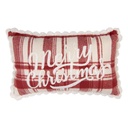 Coussin rempli Rouge Blanc 50x30x4 cm