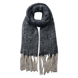 [MLSC0338Z] Winter Scarf for Women Black 50x180 cm