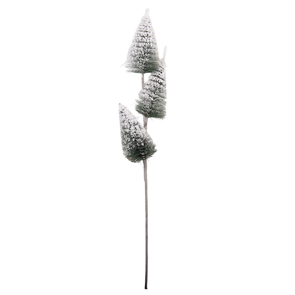 Décoration Arbre de Noël Blanc Vert 10x7x55 cm