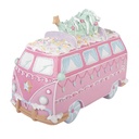 Modèle Bus Rose Blanc 26x13x19 cm