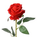 Artificial Flower Roses Red Green 8x8x50 cm