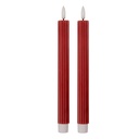 Candle with LED set 2 Pink Ø 2x25 cm / 2xAAA