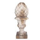 Clayre & Eef Statuetta decorativa Bianco Materiale ceramico
