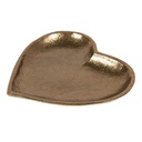 Ciotola/Piatto decorativo Color oro 14x14x2 cm