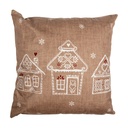 Cushion cover Brown White 45x45 cm
