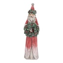 Christmas Decoration Santa Claus Red Green 7x6x24 cm