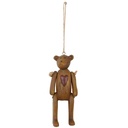Ciondolo Decorativo Marrone Orso 4x3x10 cm