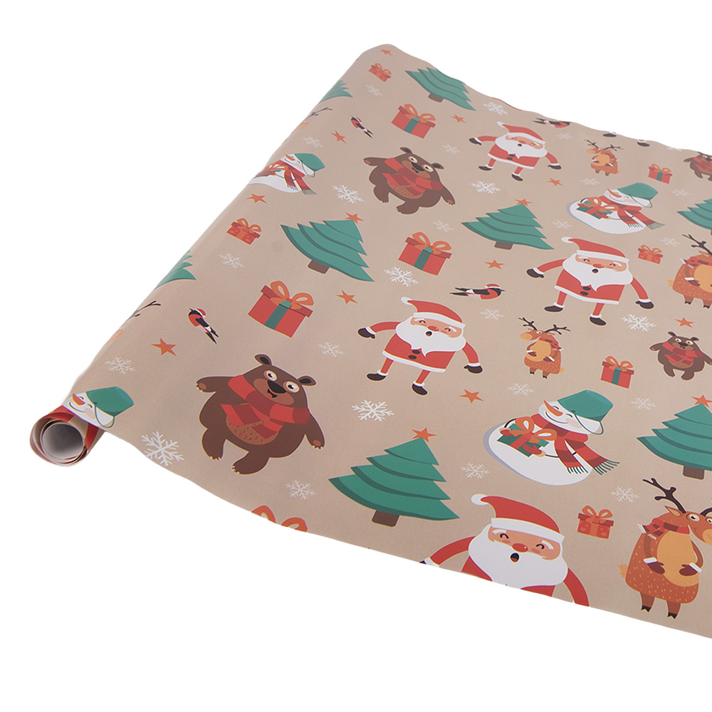 Carta regalo - rotolo (3) Beige Rosso 50x75 cm