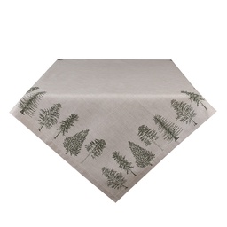 [NPT05] Nappe de Noël Beige Vert 150x250 cm