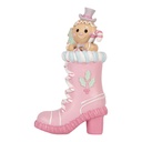 Decoration Boot Pink 13x9x22 cm
