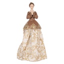 Deko Frau Beige Braun 8x7x23 cm