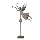 Deko Engel Grau Braun 93x30x135 cm
