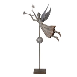 [5Y1363] Decorativa Angelo Grigio Marrone 93x30x135 cm