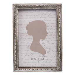 [2F0489M] Picture Frame Silver 12x2x17 cm / 10x15 cm