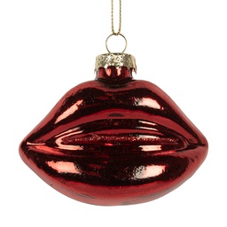 [6GL5261] Weihnachtsanhänger Rot 8x4x7 cm