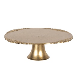 [64598GO] Cake stand Gold Ø 32x10 cm