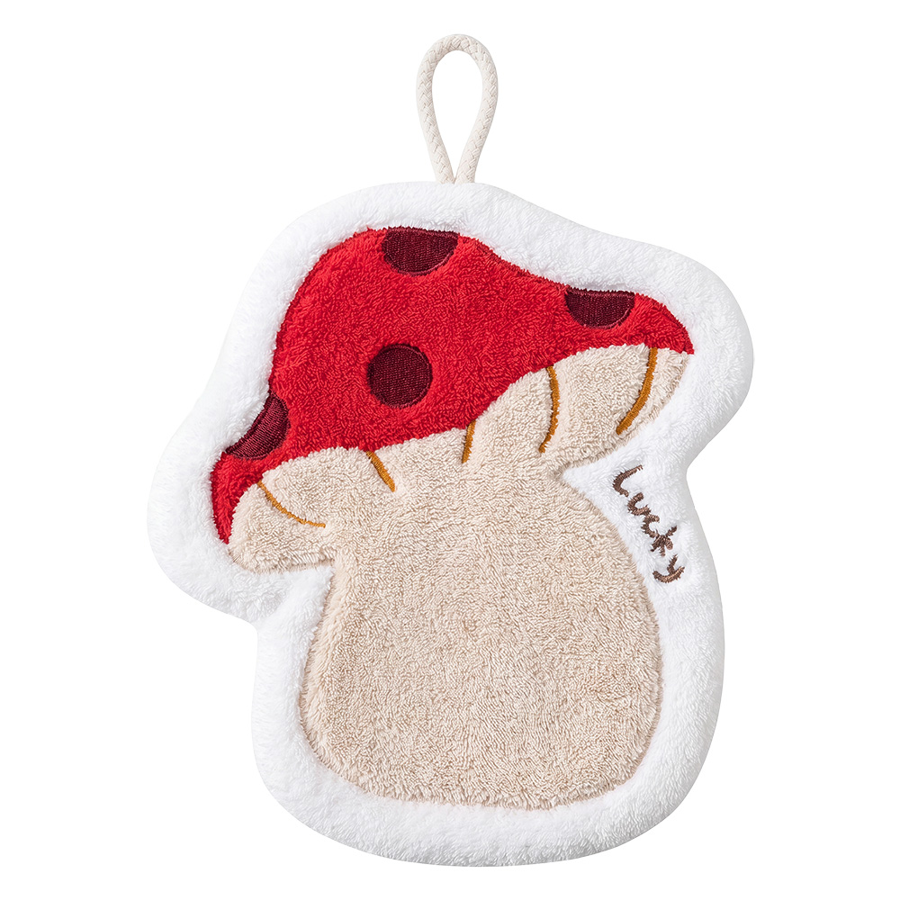 Asciugamano Ospite Bianco Rosso 20x1x22 cm