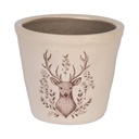 Blumentopf für Innen Beige Braun Ø 12x11 cm