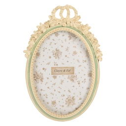 [2F1363M] Picture Frame Beige Green 16x3x23 cm / 13x18 cm