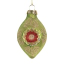 Palla di natale Verde Color oro Ø 5x8 cm