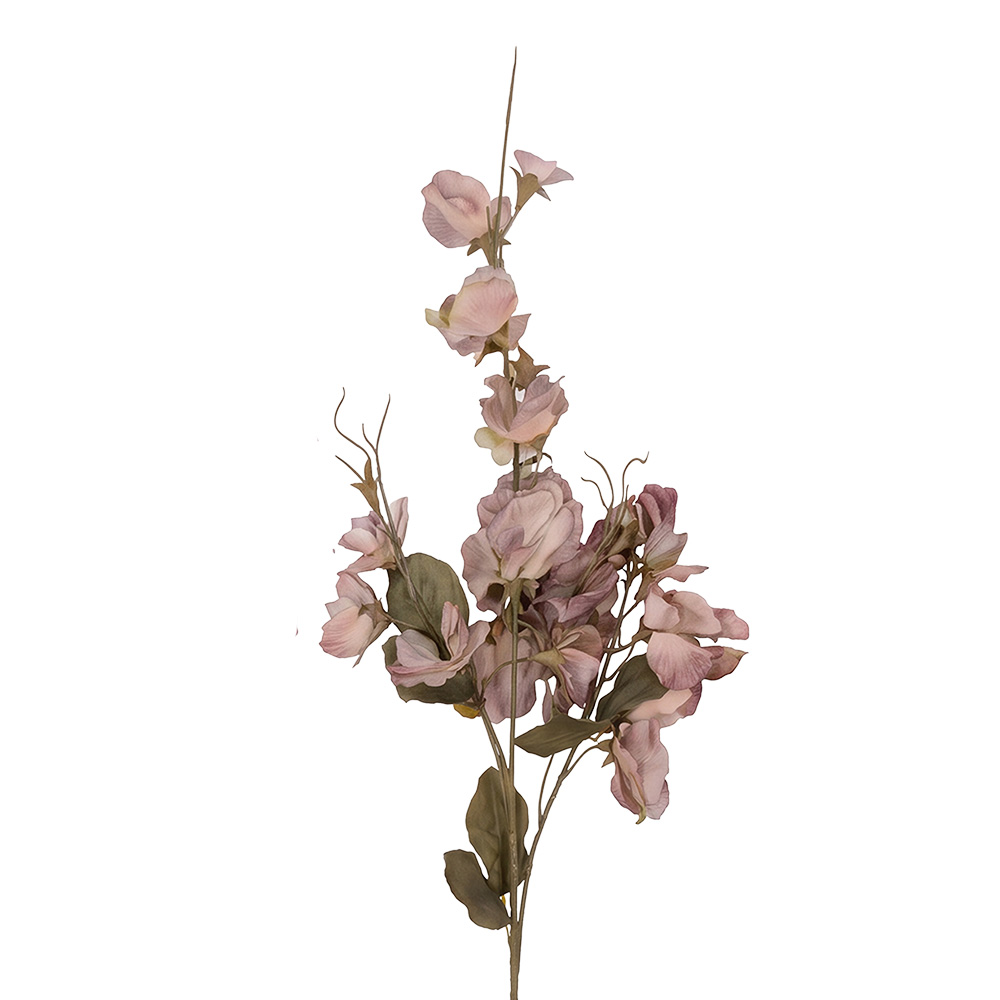 Dekorativer Zweig mit Blumen Beige 88 cm