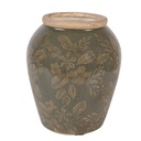 Vase Green Brown Ø 13x15 cm