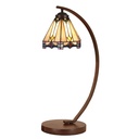 Tiffany Tischlampe Beige Ø 20x57 cm E27/max 1x60W