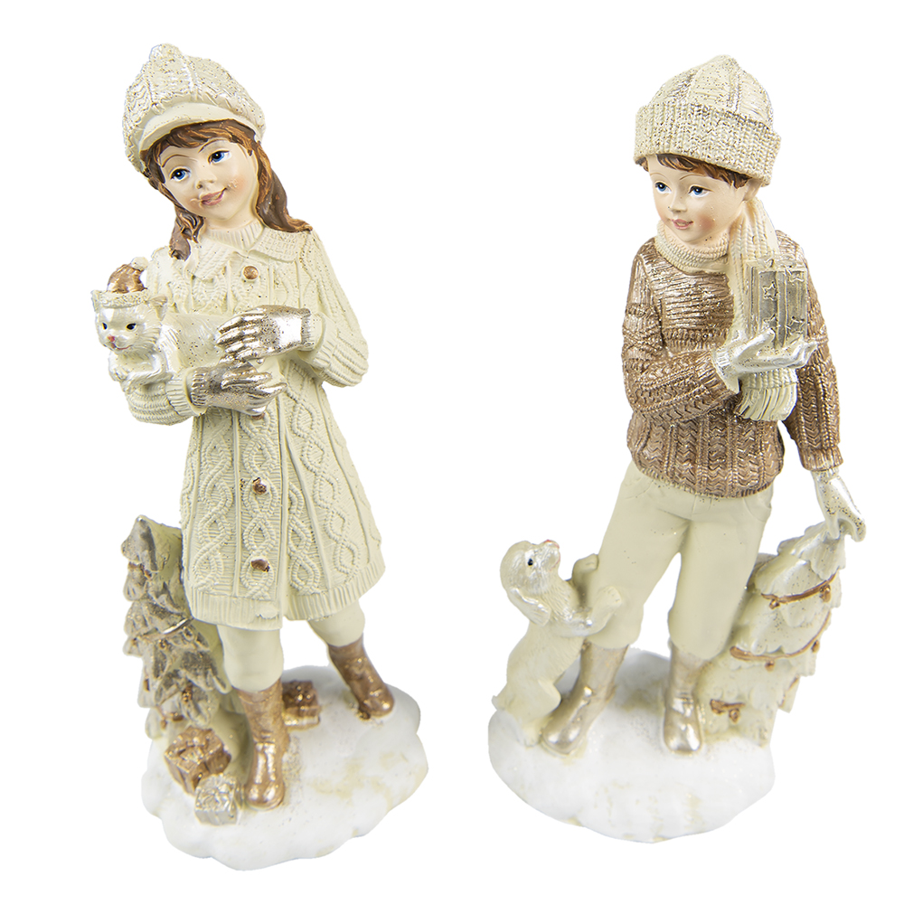 Decoratie kinderen (set van 2) 9x8x22 cm
