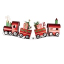 Decorazione Treno rosso 133x24x52 cm