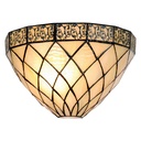 Applique Tiffany Beige, Marrone 30x15x20 cm E14/max 1x40W