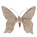 Decorazione Natale Farfalla Beige 28x4x22 cm