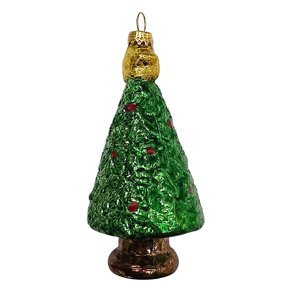 Weihnachtsanhänger Grün Goldfarbig 10 cm