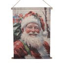 Wall chart Santa Claus Red White 55x3x75 cm
