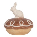 Scatola di gioielli Marrone Bianco Ø 13x14 cm