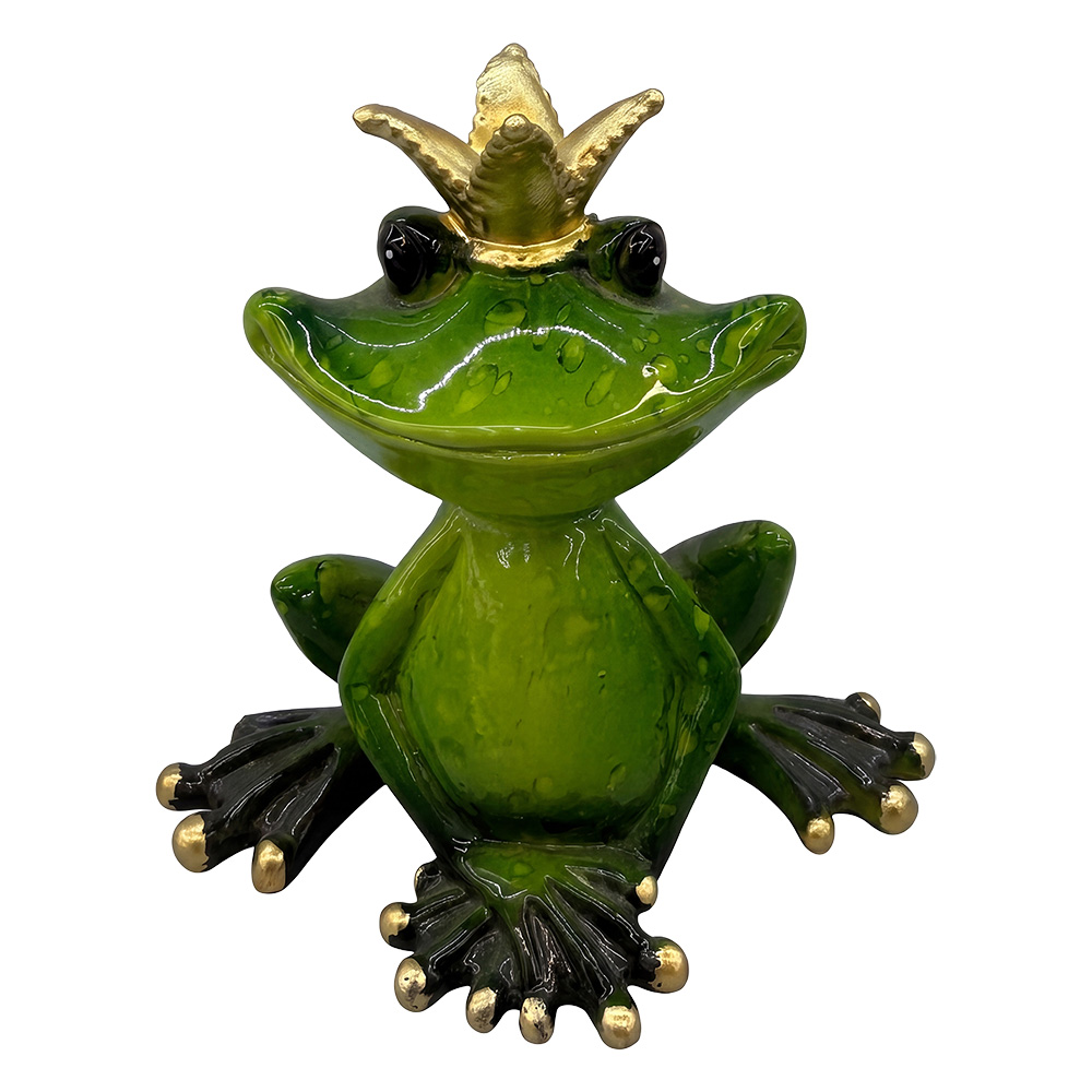 Clayre & Eef Image de décoration Grenouille Vert Plastique