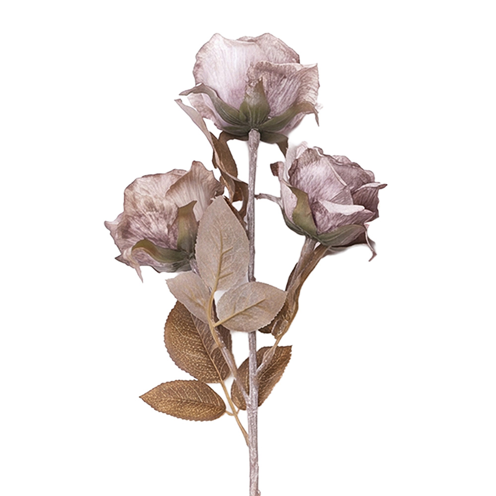 Branche décorative avec fleurs Rose 83 cm