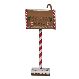 [6Y5629] Cassetta Postale Marrone 14x8x37 cm