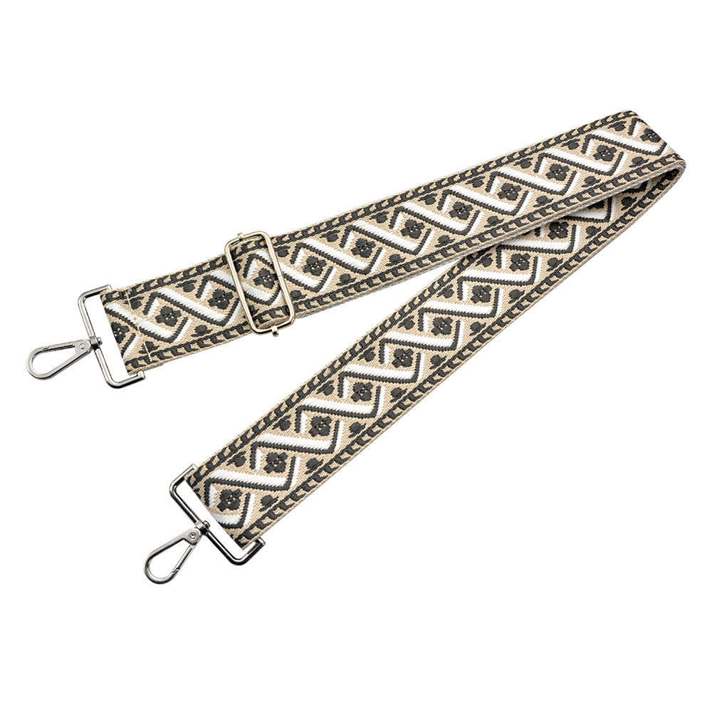 Sangle de Sac Blanc Noir  5x140 cm