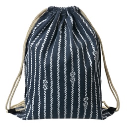 [JZBG0309] Backpack Blue White 34x1x43 cm
