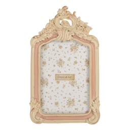 [2F1367S] Picture Frame Beige Pink 13x2x23 cm / 10x15 cm
