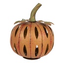 Decorazione Zucca con LED Arancio Ø 28x34 cm