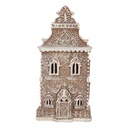 Décoration Maison avec LED Marron Blanc 12x11x25 cm