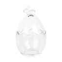 Storage Jar with Lid Transparent Ø 11x17 cm