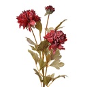 Rami Artificiali Decorativi con fiori Rosso 9x9x68 cm