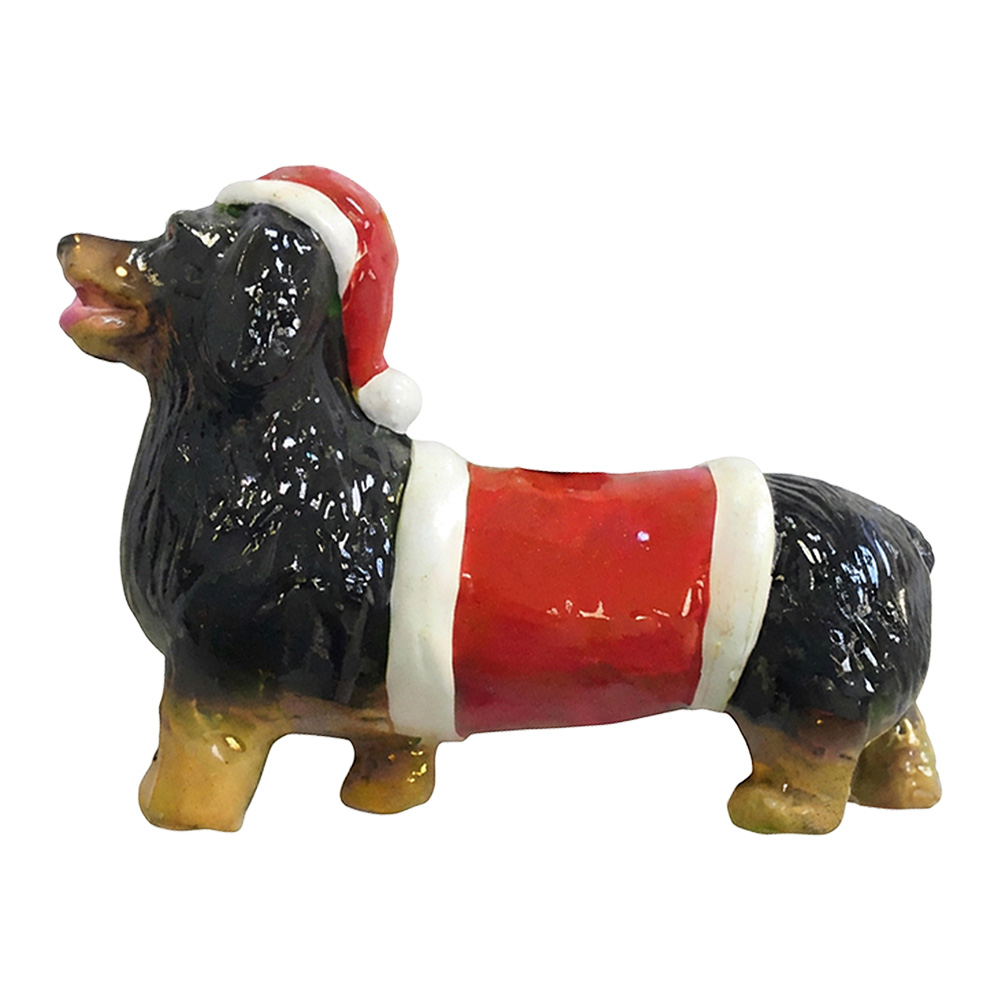 Weihnachtsanhänger Braun Rot 12x4x9 cm