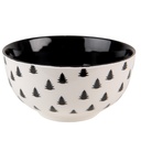 Bol de soupe Beige Noir Ø 14x7 cm / 500 ml