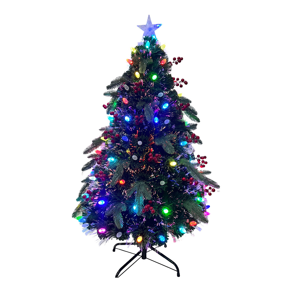 Artificial Christmas tree with LED Green 120 cm