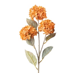 [5PL0313O] Branche décorative avec fleurs Orange 70 cm