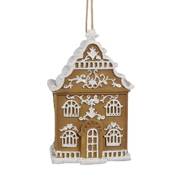 [6PR4212] Decoratie hanger huisje 6x4x9 cm