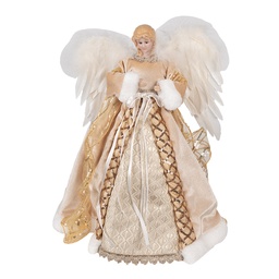 [65217] Deko Engel Goldfarbig 28x16x41 cm